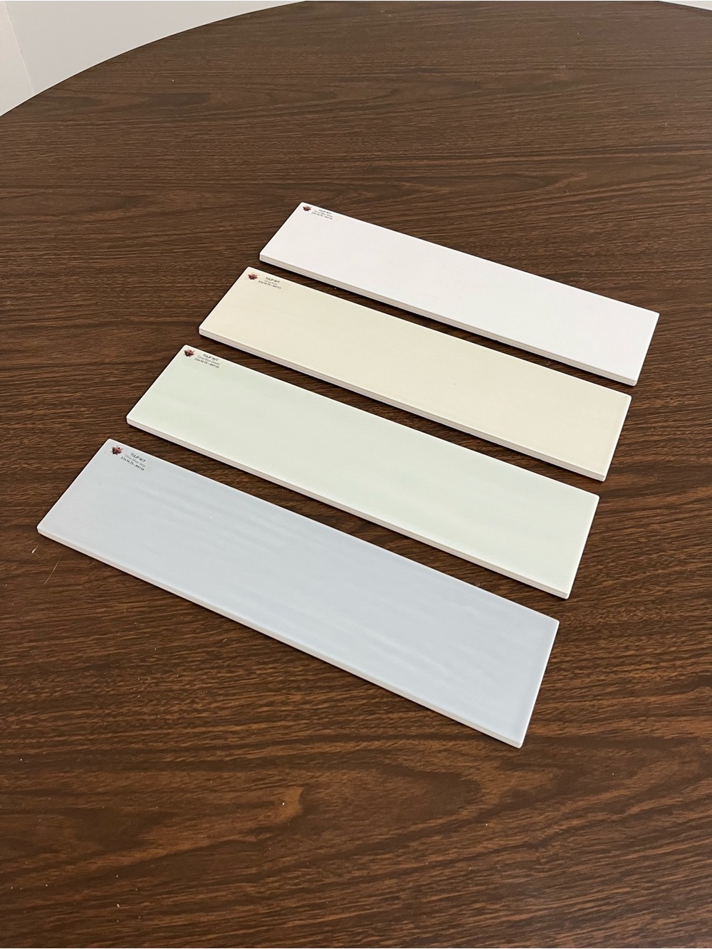 Megatrade Tulip Circa Ceramic Subway Tile Samples 3.5x14.75 Italy Lot of 4